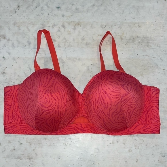 Cacique Comfort Bliss Lightly Lined Multi-Way Strapless Bra | size 46D - Picture 1 of 10